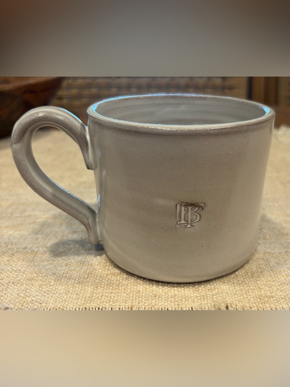 McQueen Pottery Blackberry Farm BF Handmade Stoneware Mug McQ
